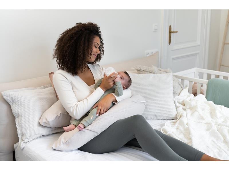 Doomoo Stillkissen Comfy Big Beige Grosses Multifunktionskissen mit abnehmbarem Bezug