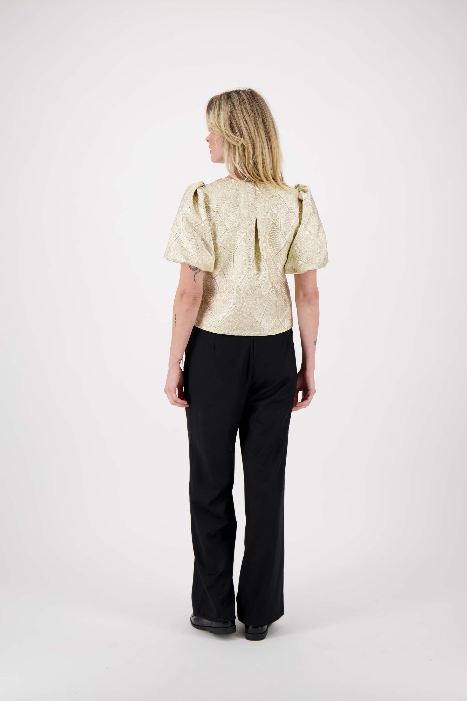 jacquard glans jasje pofmouw