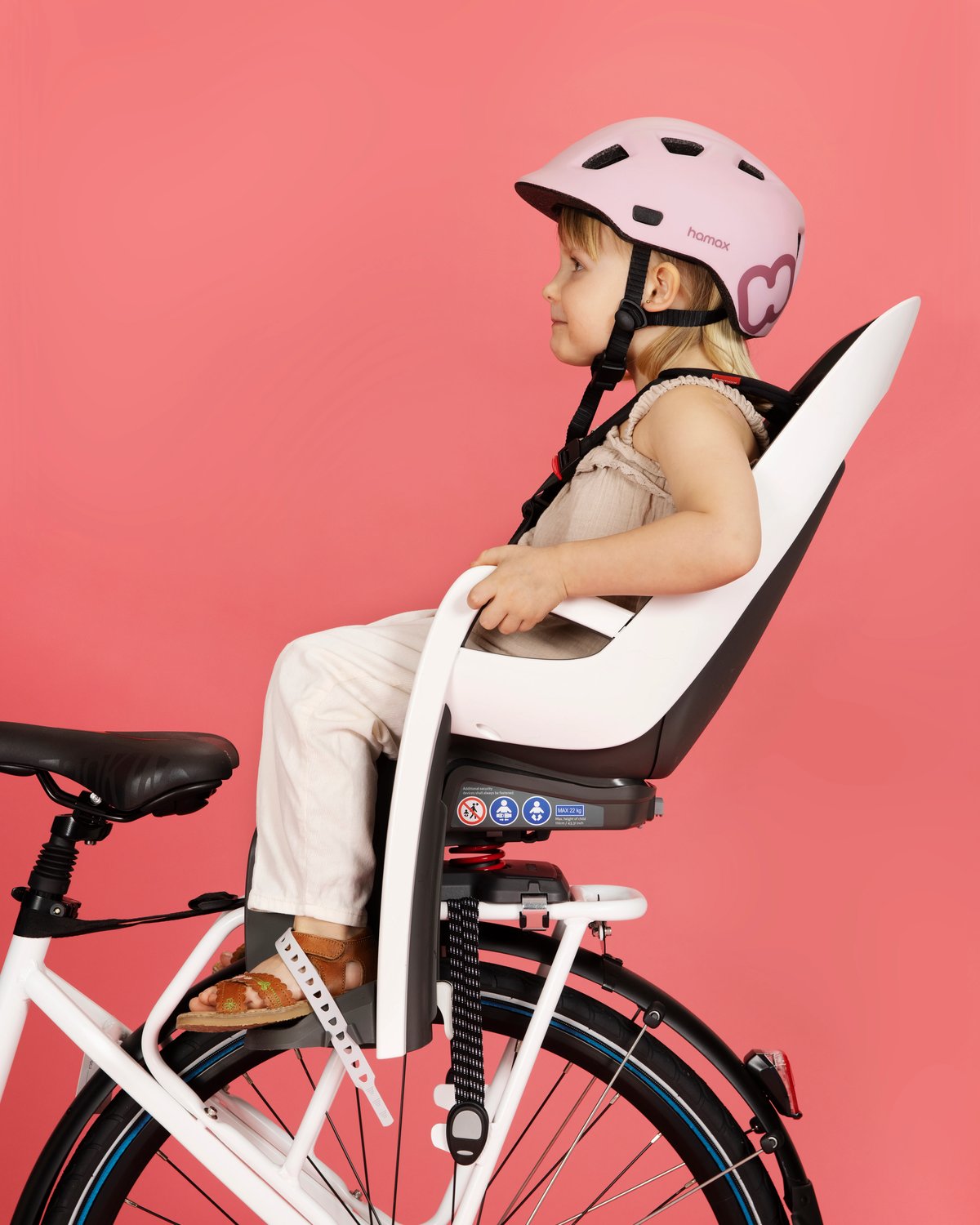 Caress Sykkelsete – Montert på Bagasjebrett | Hamax Caress Child Bike Seat, Rack Mounted