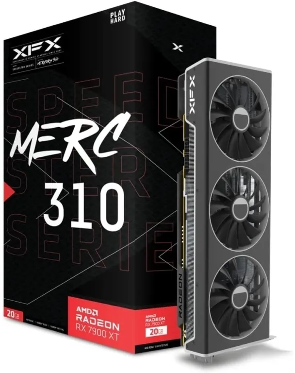 XFX Speedster MERC310 Radeon RX 7900 XT - grafikkort - Radeon RX 7900 XT - 20 GB GDDR6 - PCIe 4.0 - HDMI, 3 x DisplayPort