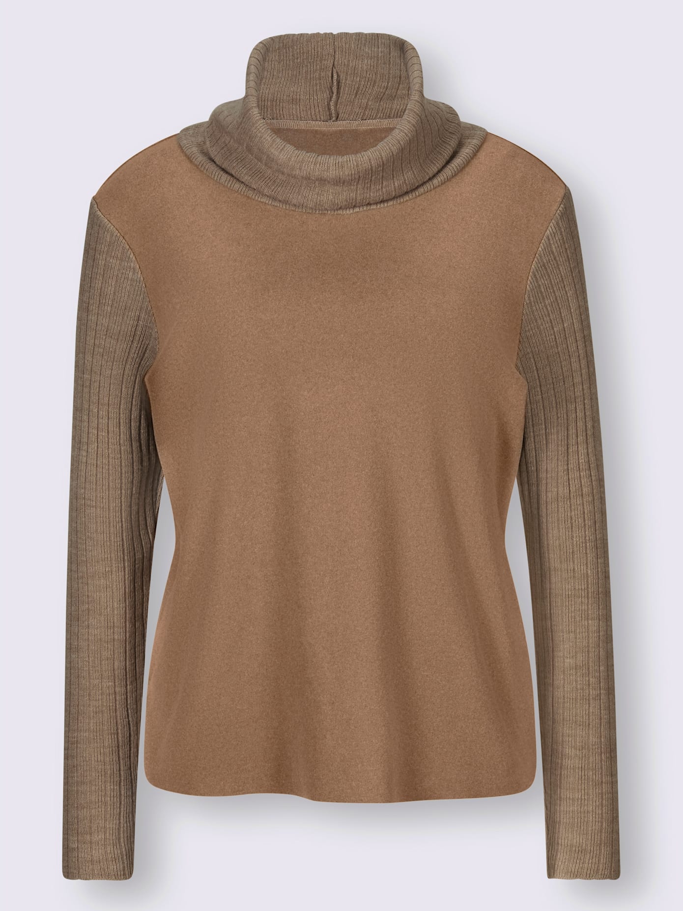 Pull mélange de matières tendance