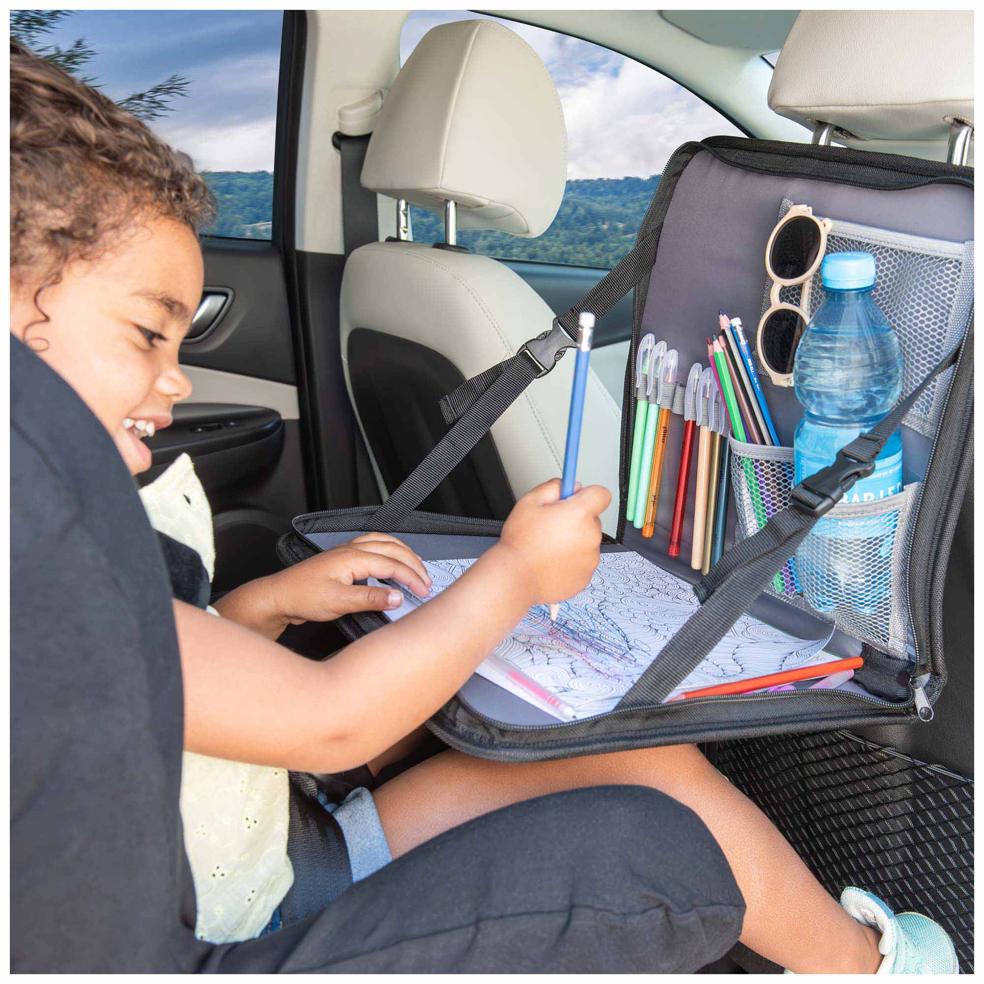 Dooky back seat travel tray Grey