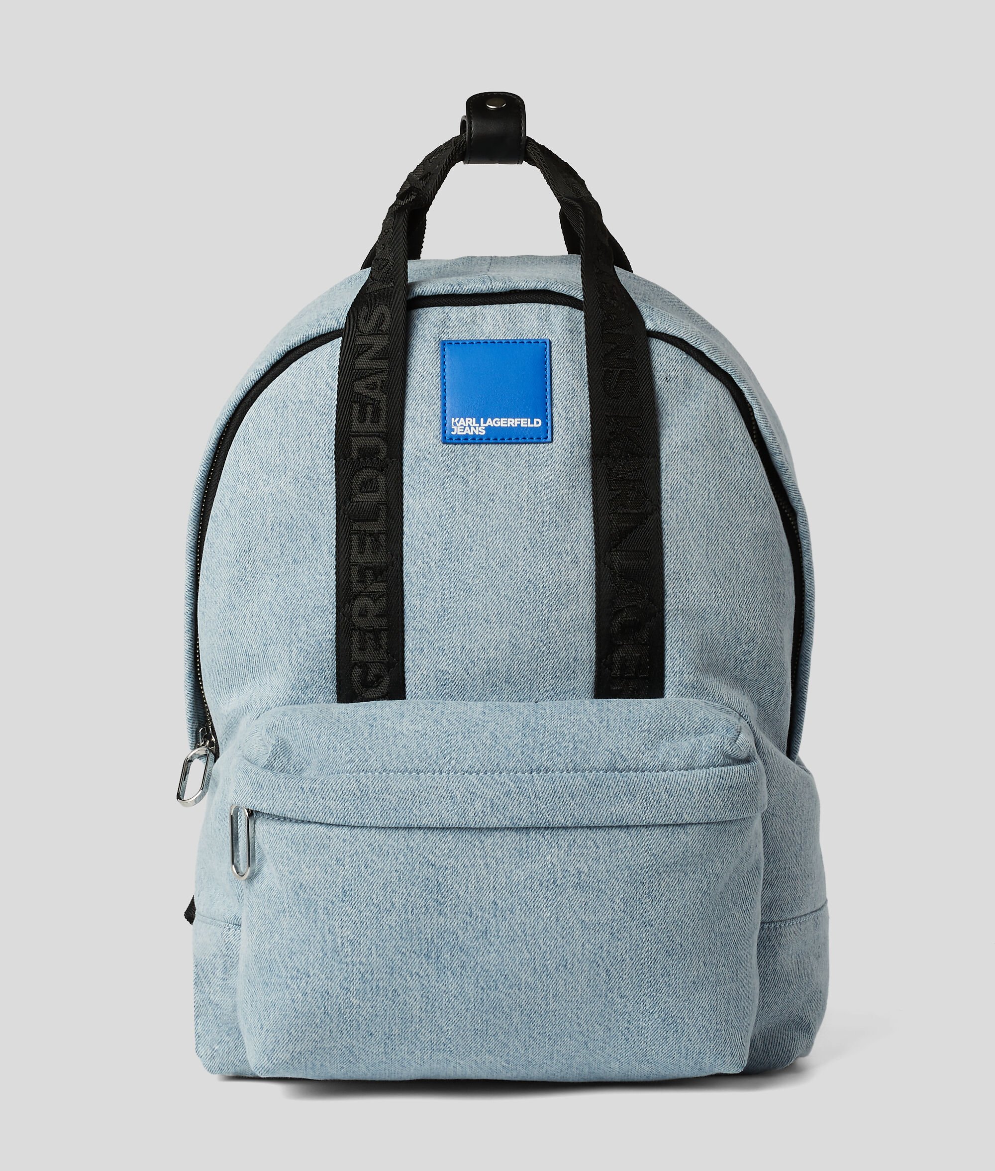 Sac à dos en denim avec écusson à logo KLJ Medium