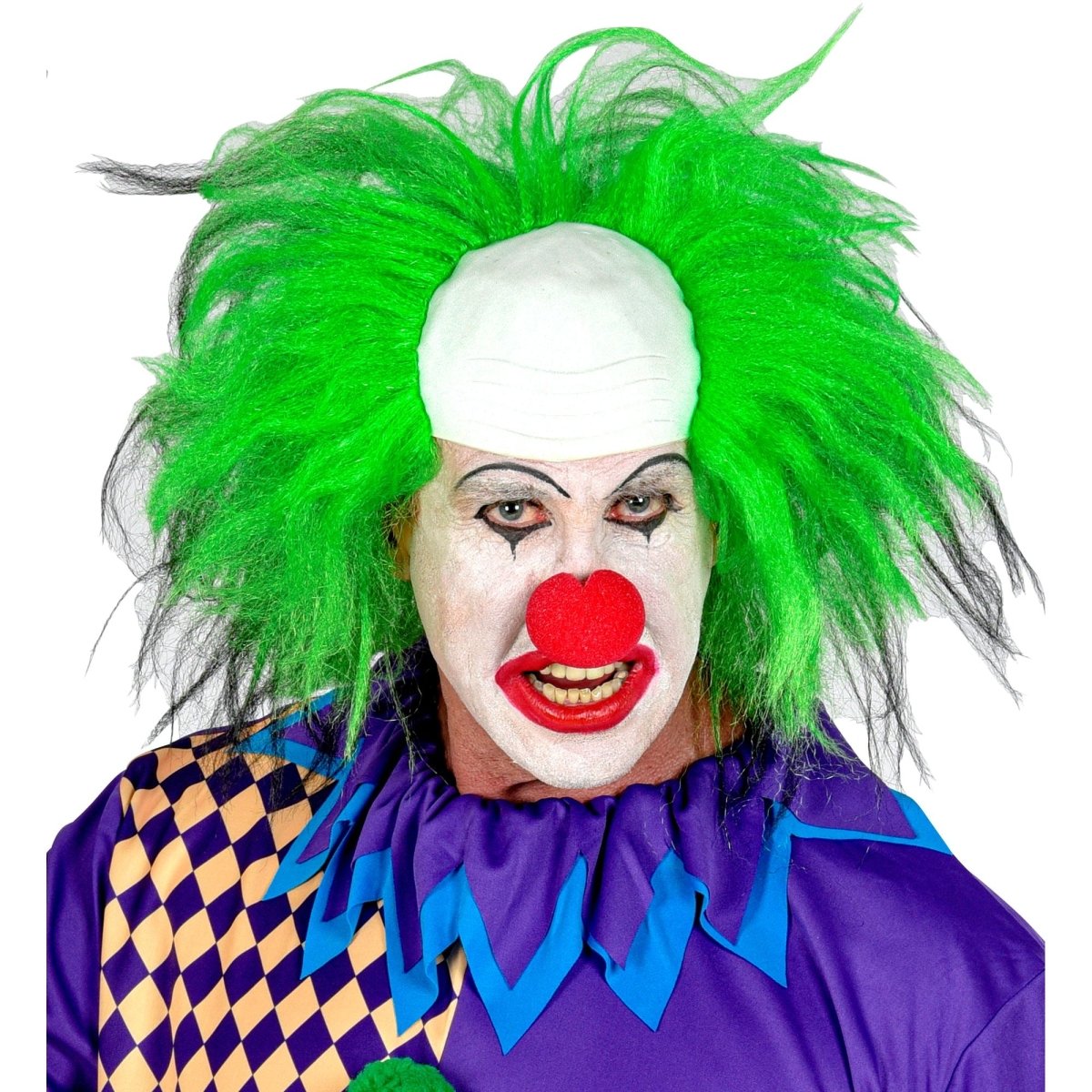 Halloween Pruik Groen Heren Clown