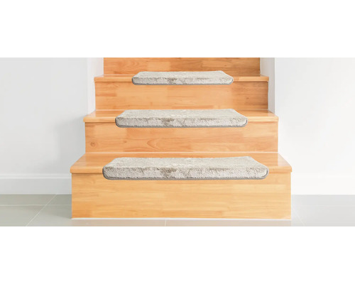 Traptredeset Sweet beige rechthoekig 28x65 cm 15-delig