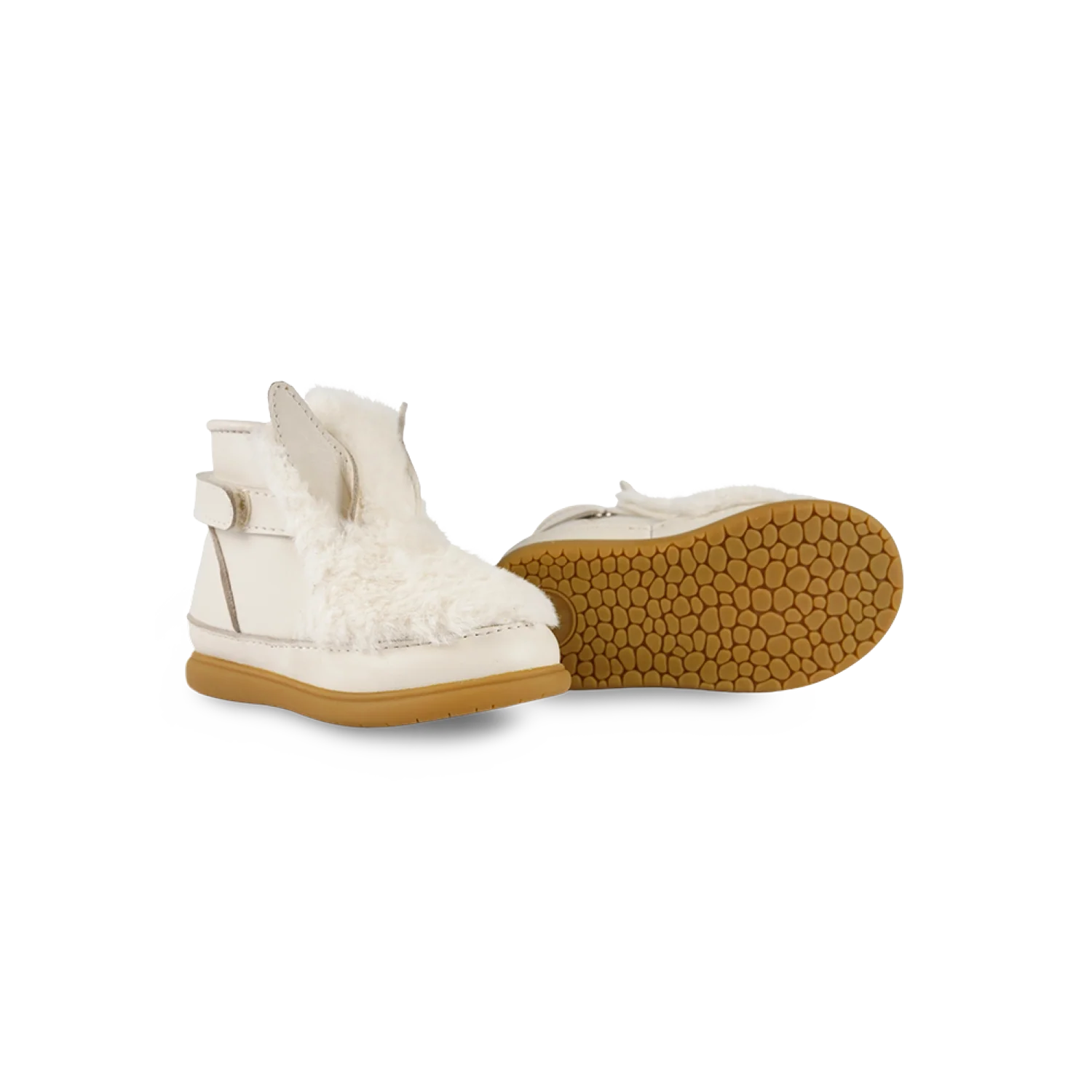 Roumi Shoes | Rabbit | Off White Soft Faux Fur
