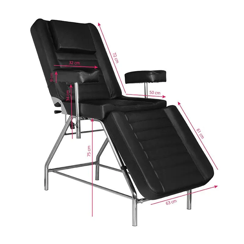 Activeshop Tattoo Chair Pro Ink 602, sort