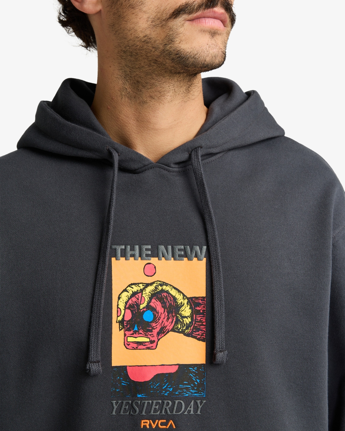 Rvca Superblast Hoodie Garage Blue