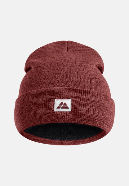 HUE MED FLEECE AF GENANVENDTE MATERIALER