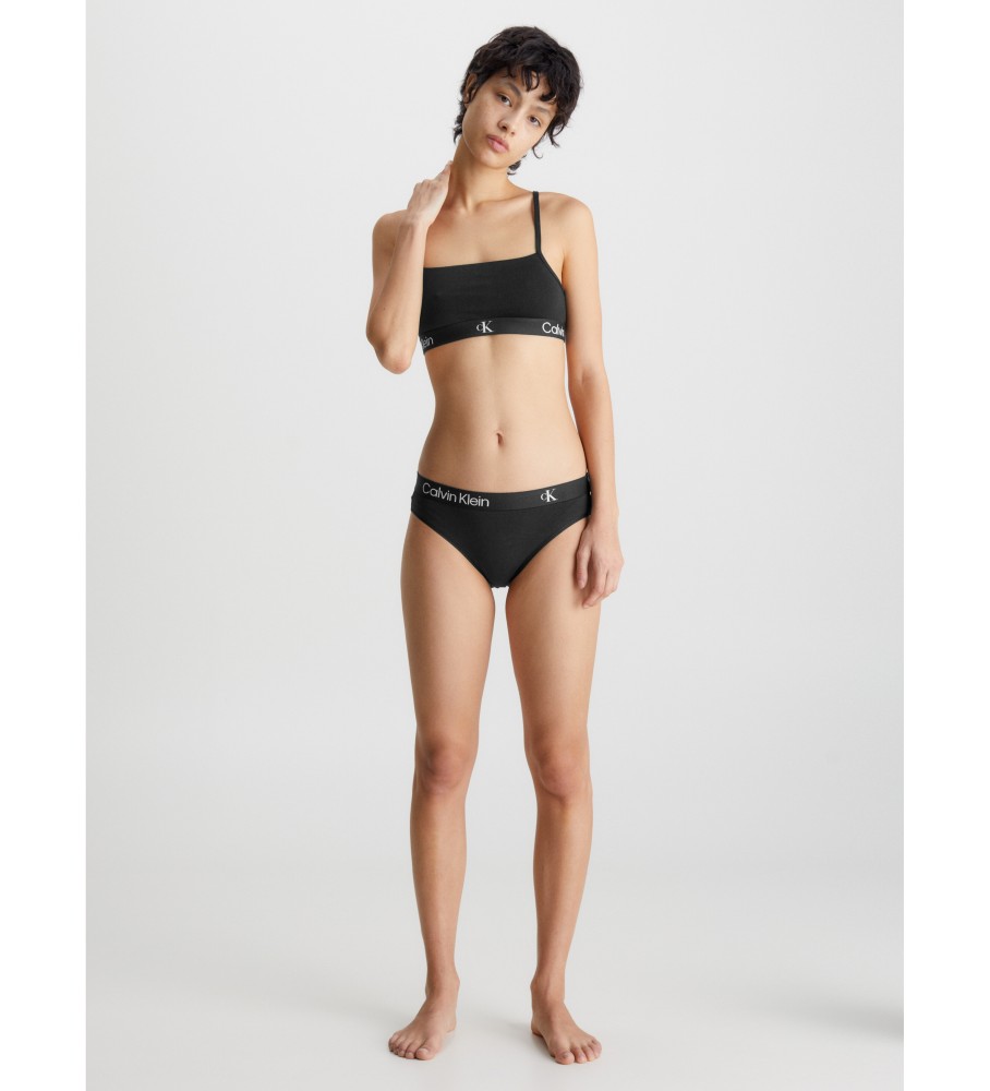 Cuecas Calvin Klein Classic CK96, pacote com 2 unidades, pretas.