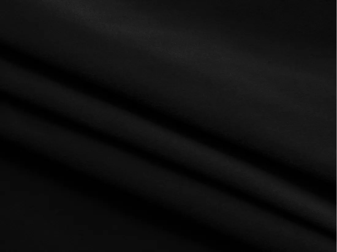 Canapé d'angle panoramique convertible en velours - noir - KIMO