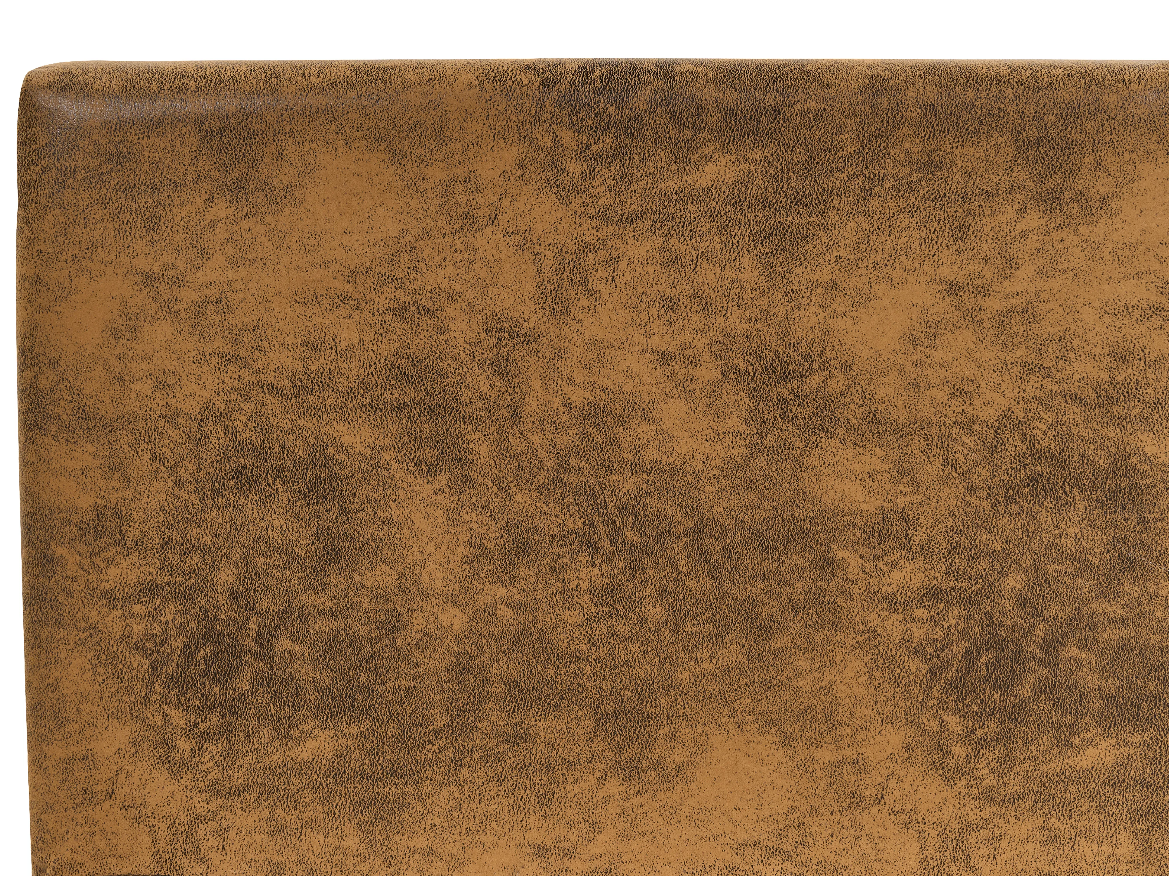 Bed Kunstleer FITOU 140 x 200 cm Bruin