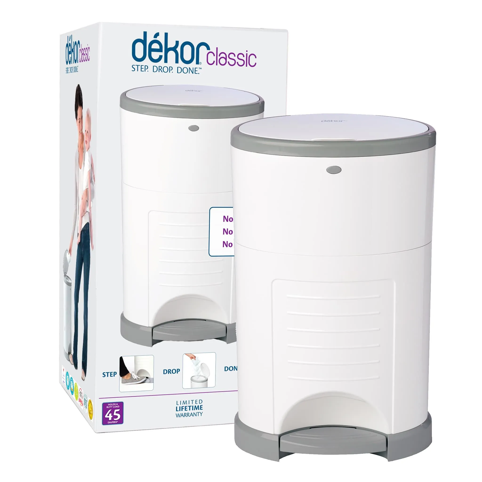 Dekor Poubelle à Couches Dekor Classic
