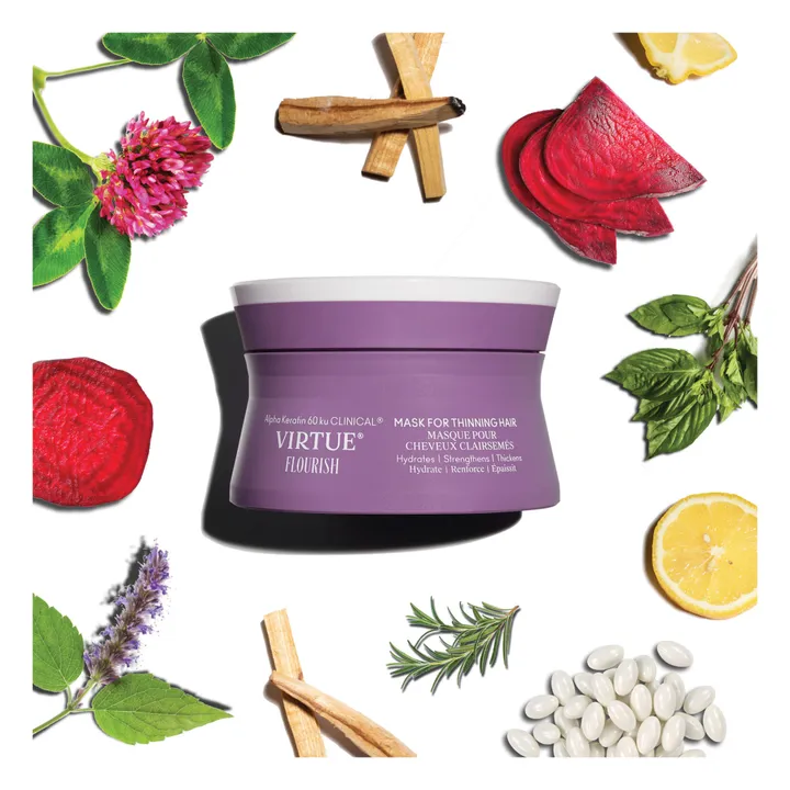 Virtue Masque pour cheveux clairsemés Flourish - 150 ml