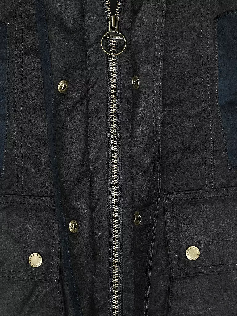 BARBOUR Parka BOWER WAX dunkelblau