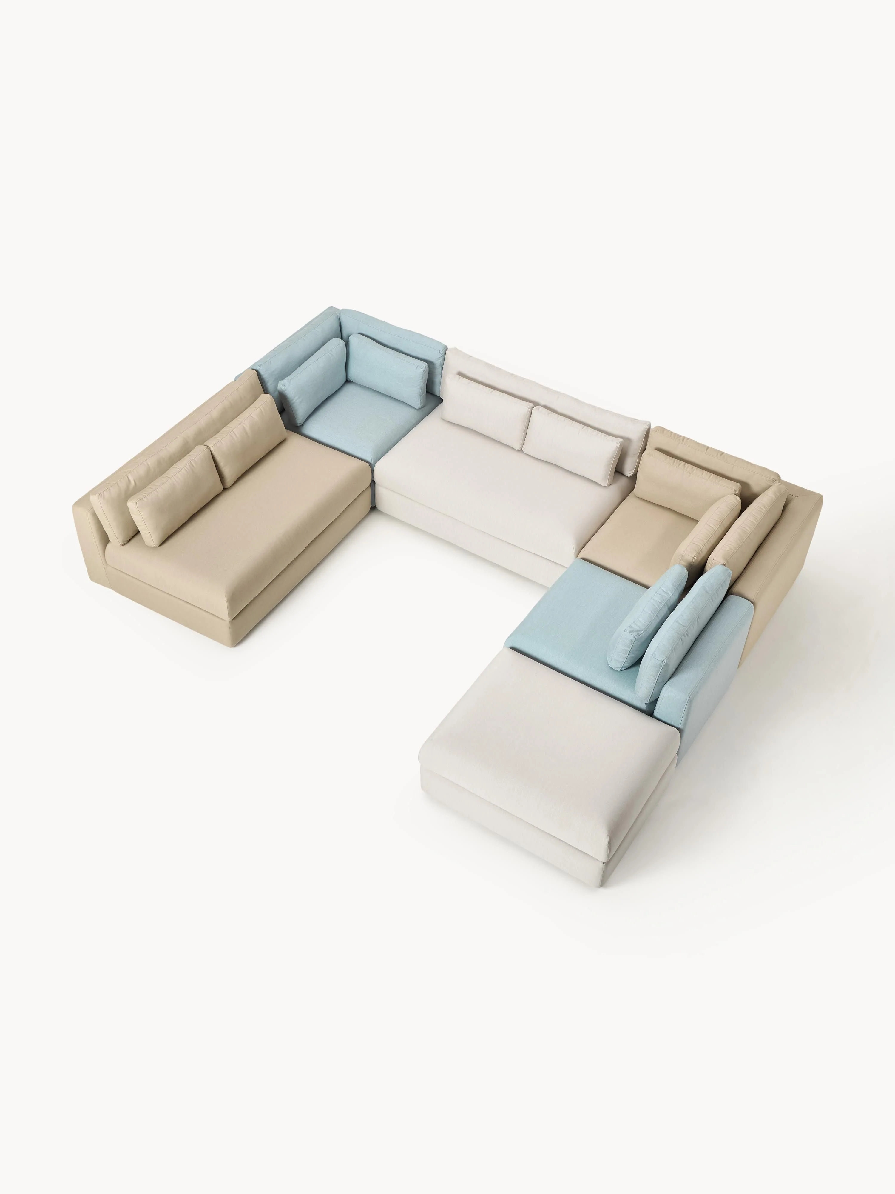 Modulaire tuin loungefauteuil Rabea