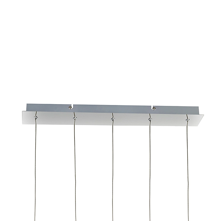Suspension LED intégrée Rossak 2500lm 27W IP20 GoodHome argent