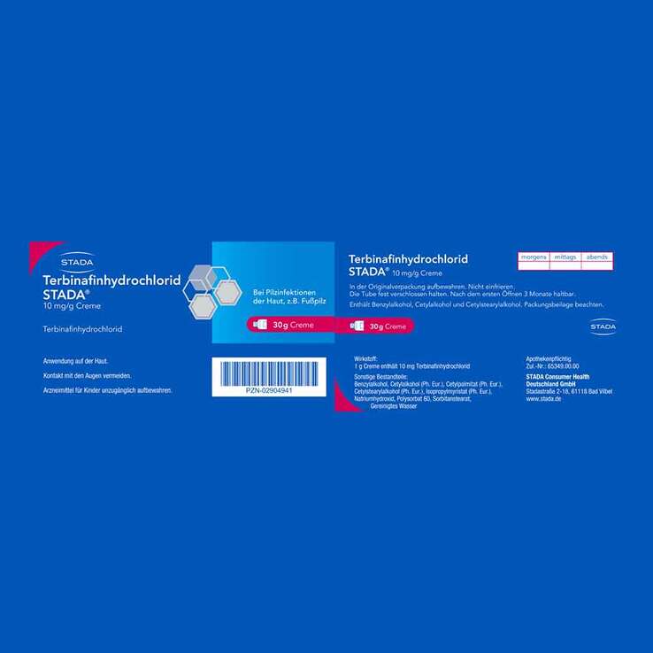 Terbinafinhydrochlorid STADA® 10 mg/g Creme, 30 g