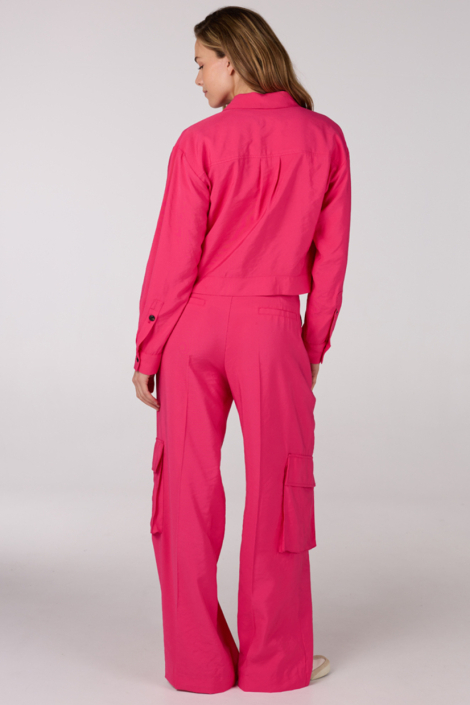 Juffrouw Jansen roze dames jas