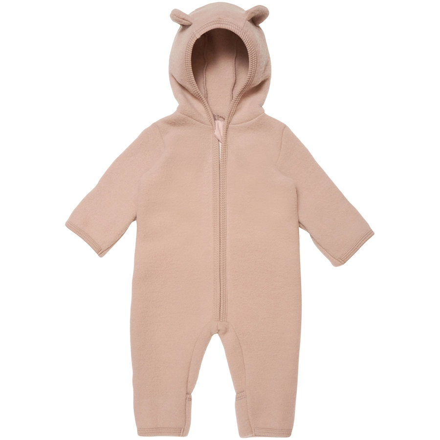 HUTTEliHUT Babysuit ALLIE Wool Fleece Dusty Rose