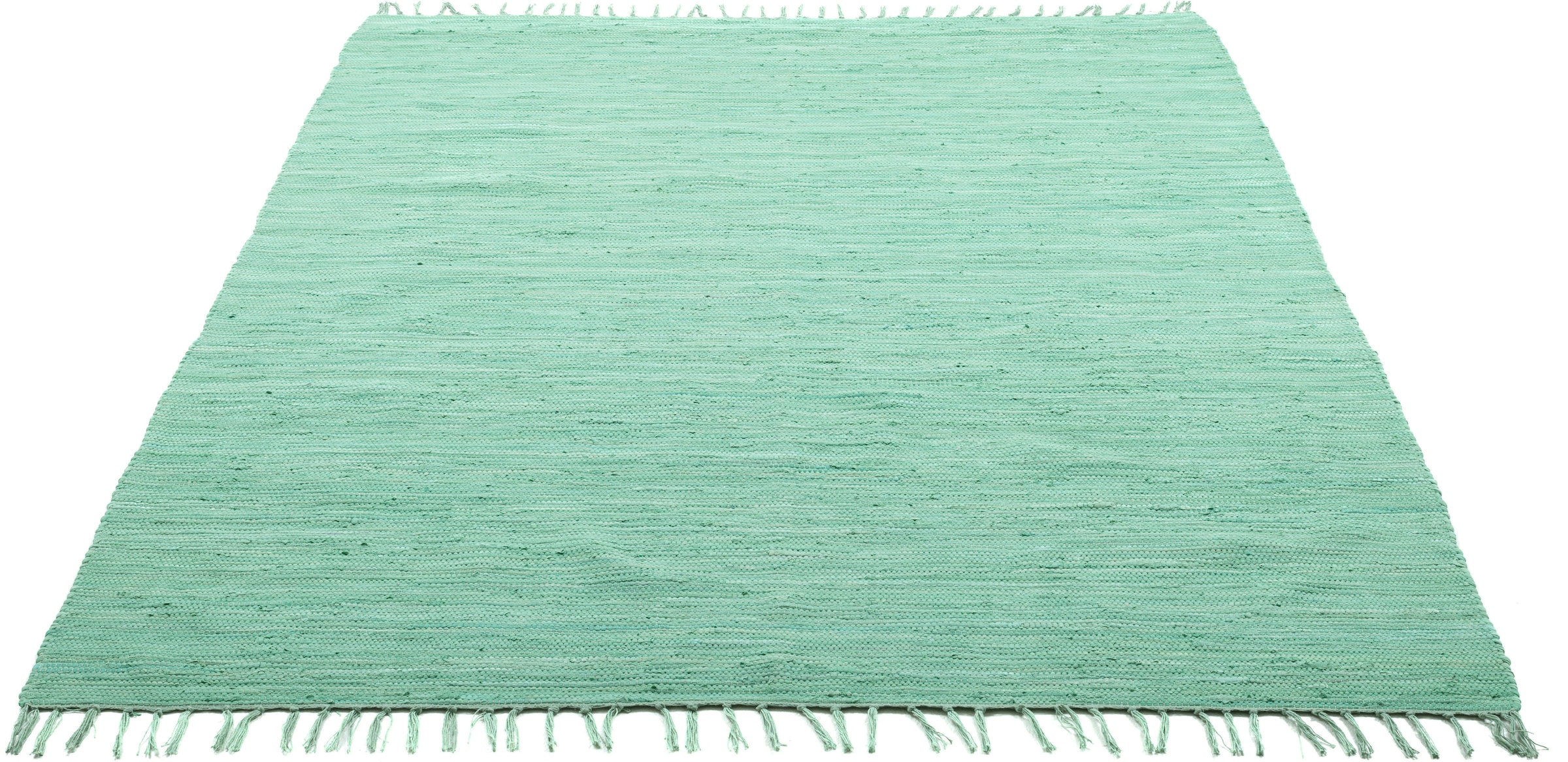 my home Kinderteppich »Insa Fleckerl« rechteckig 5 mm Höhe Uni Farben, pastell, handgewebt, pflegeleicht, waschbar, Kinderzimmer