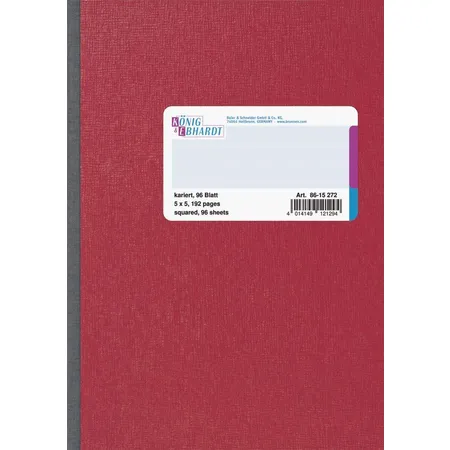 BRUNNEN Kladde, rot, 70g/m², A5, 96 Blatt