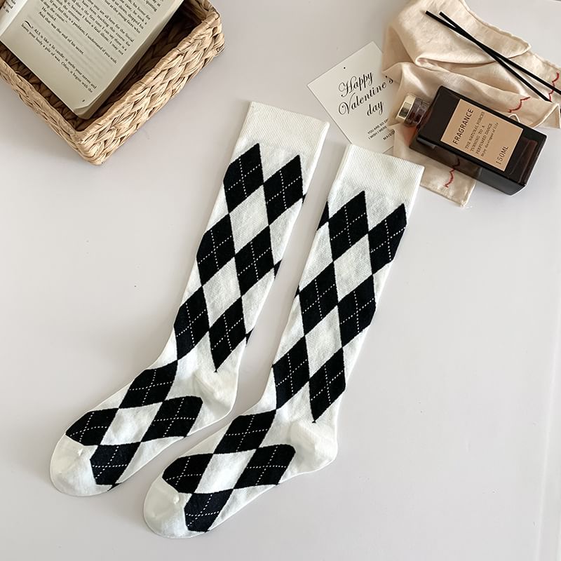 Loverly - Argyle kniekousen