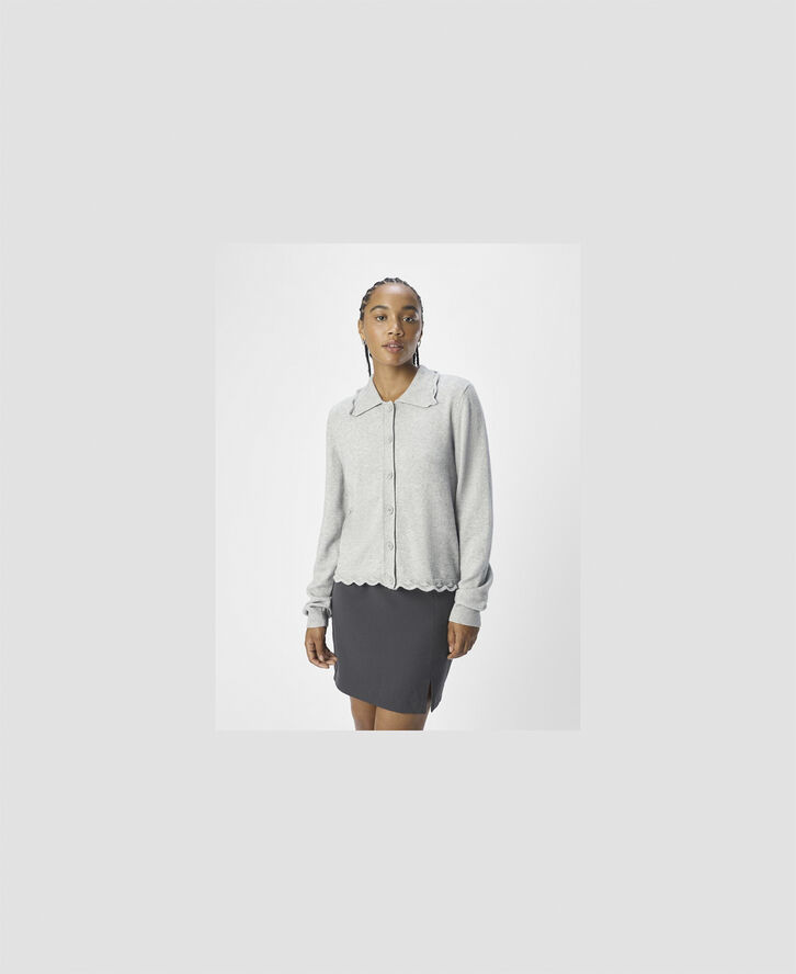 Object OBJLENE LS RE CARDIGAN E AU 24 Light grey melange