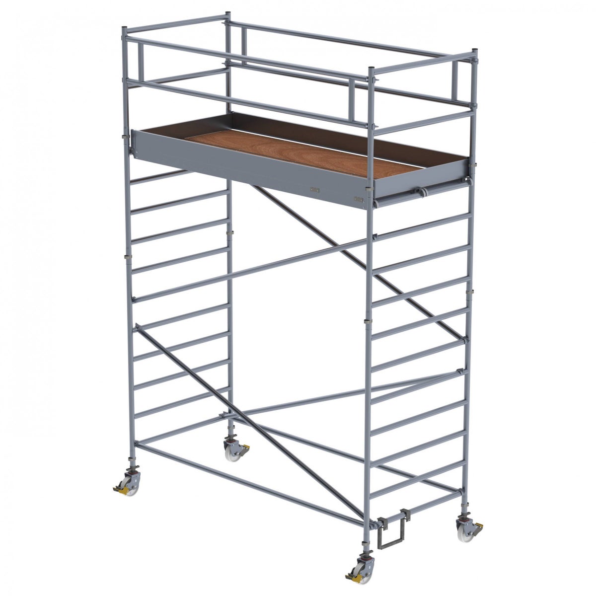 MUNK rolsteiger met dubbel platform 1,35x3,00m platform, 5,00m werkhoogte