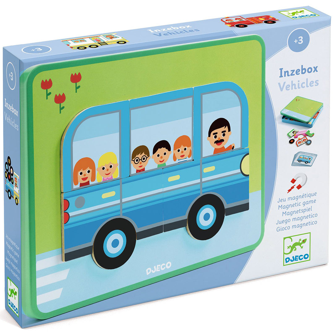 djeco magneetset inzebox vehicles - 36st
