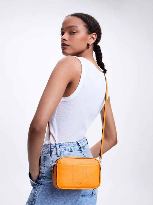 Bolsa transversal básica - Laranja