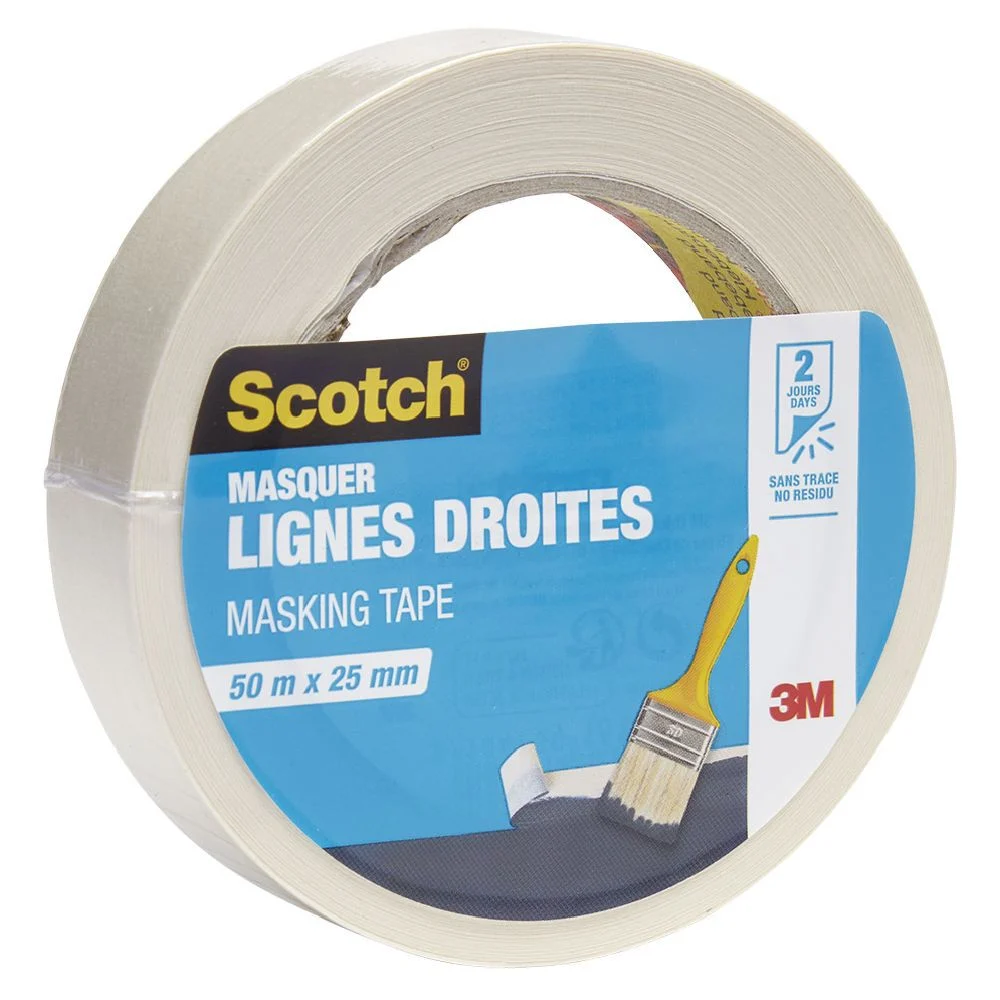 Adhésif masquage lignes droites Scotch 50 m