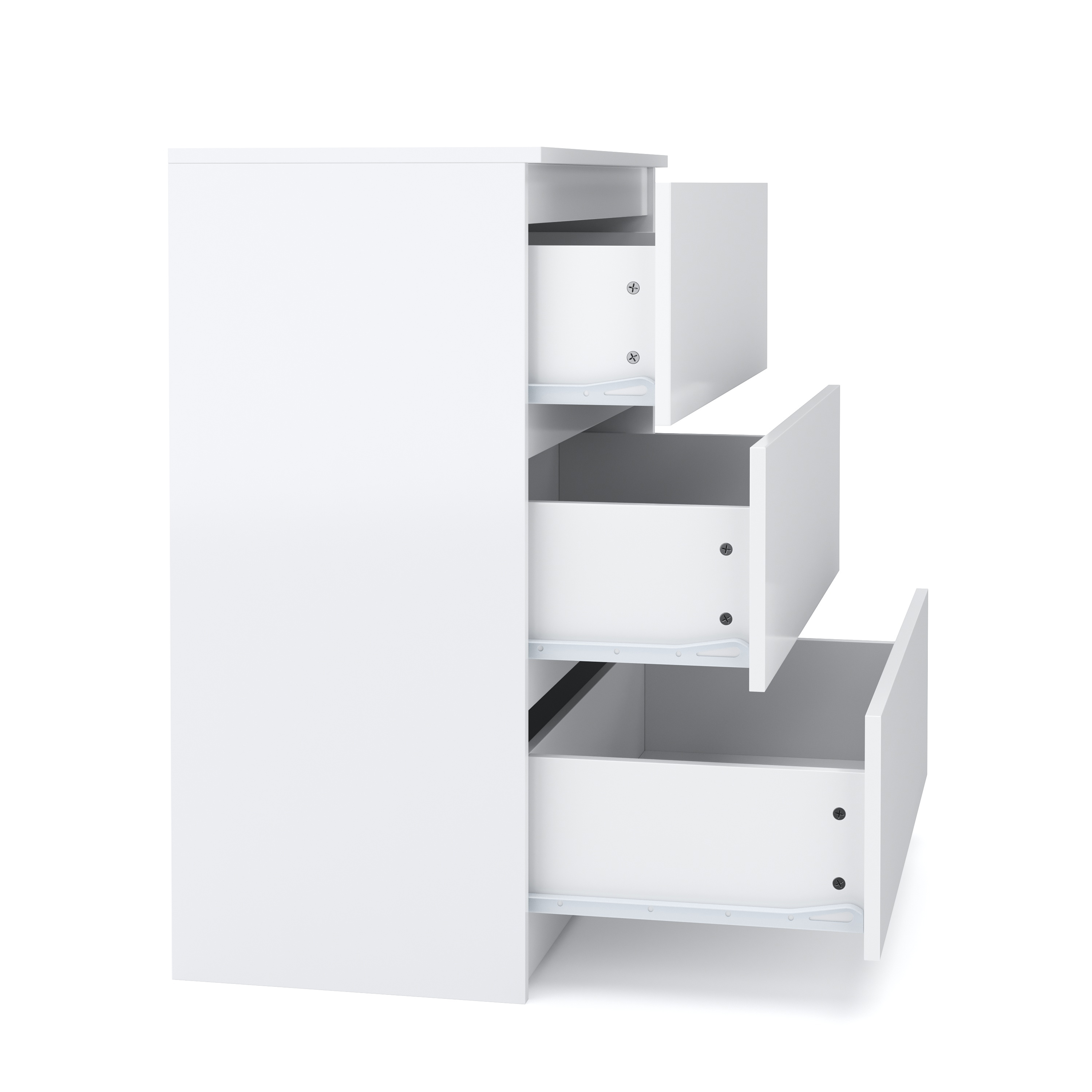 Kommode TALA 3 Schubladen 70 x 77 cm weiss