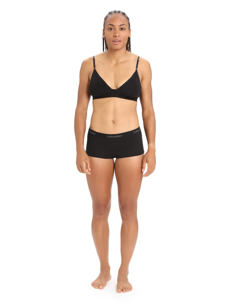 Icebreaker Women's 200 Oasis Boy Shorts Black