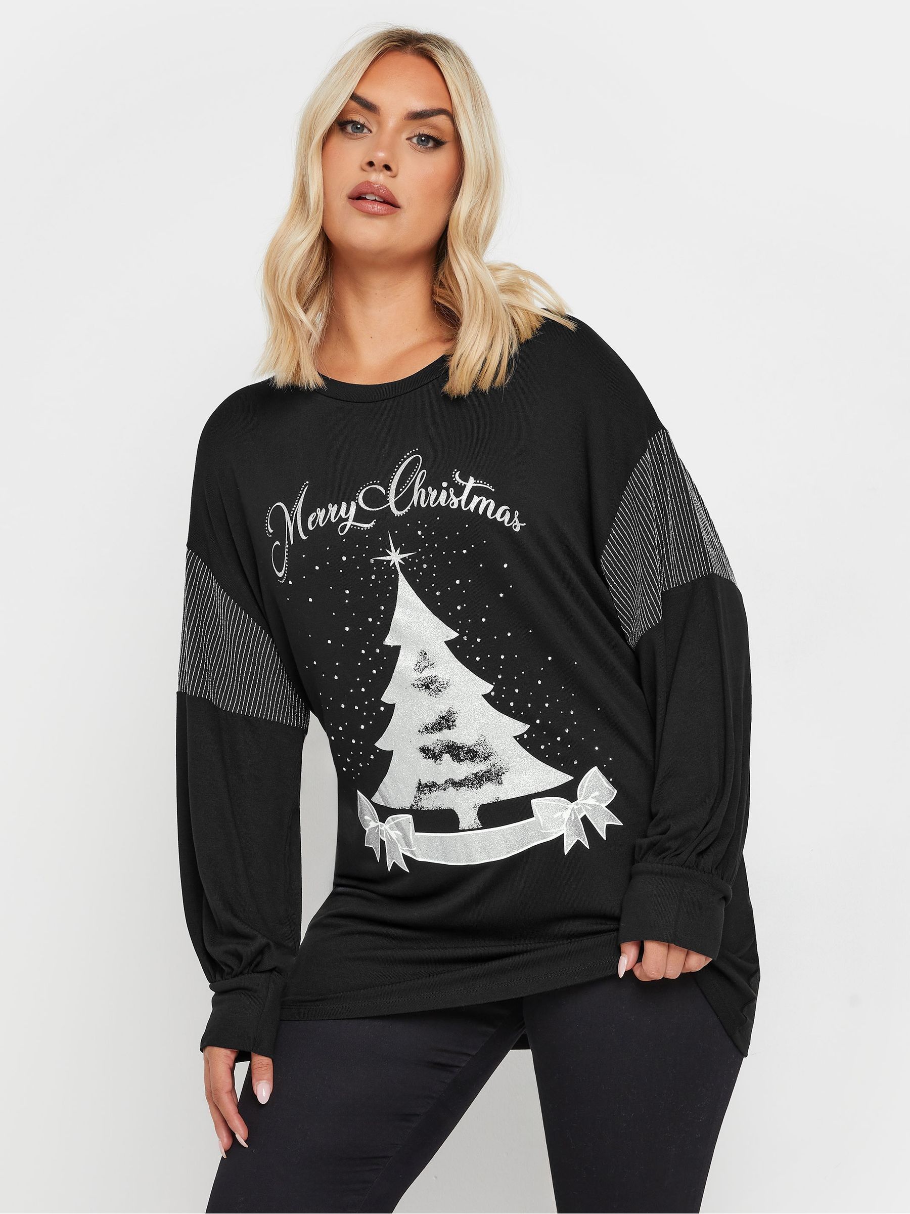 Yours Curve Vrolijk Kerstmis sweatshirt