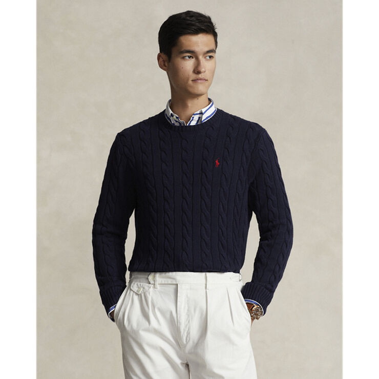 Polo Ralph Lauren Cable-Knit Cotton Sweater Blå