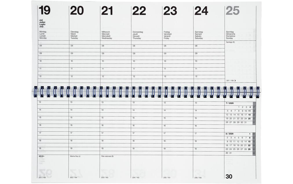 Pultkalender Longatti 29.8 x 11.7 cmPultagenda