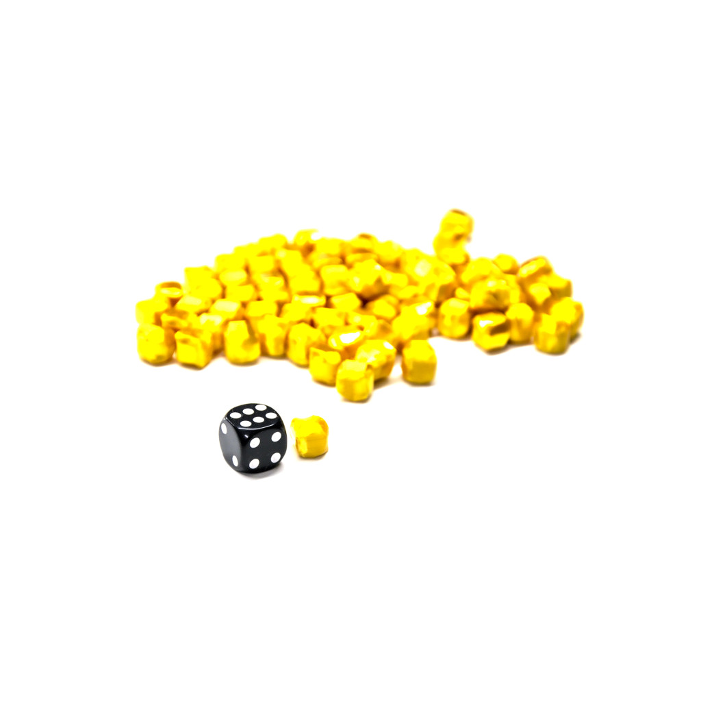 Pions en forme de pépites d'or - x5