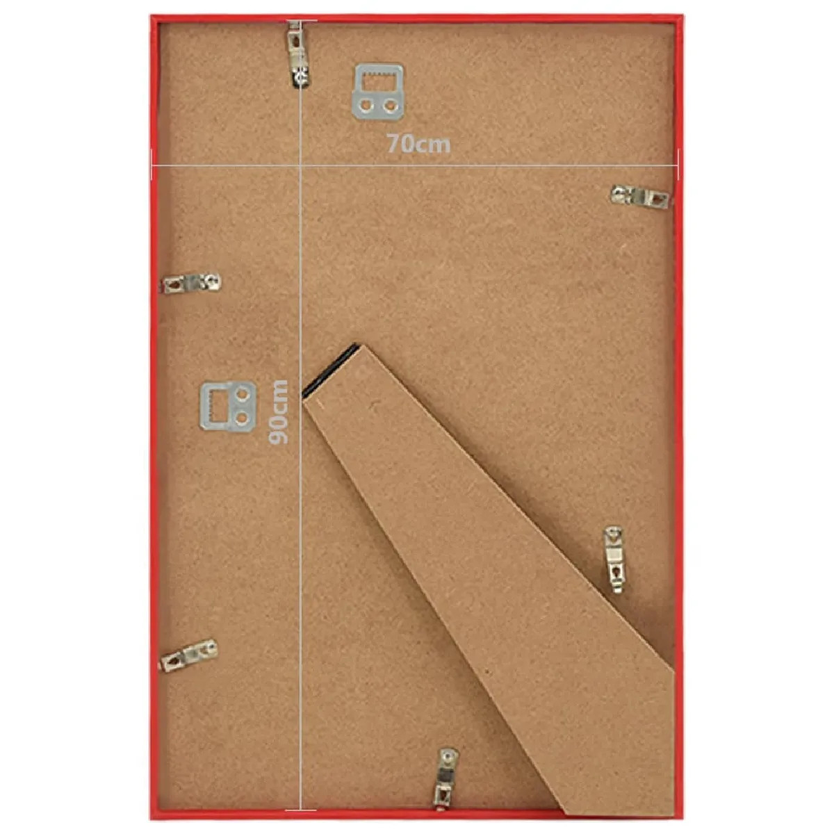 vidaXL Collage de cadres photo 5 pcs - Rouge