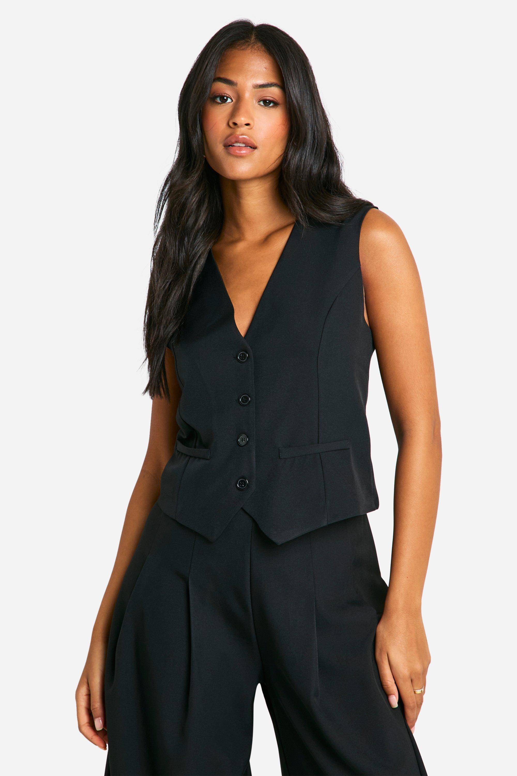 boohoo Gilet long ajusté