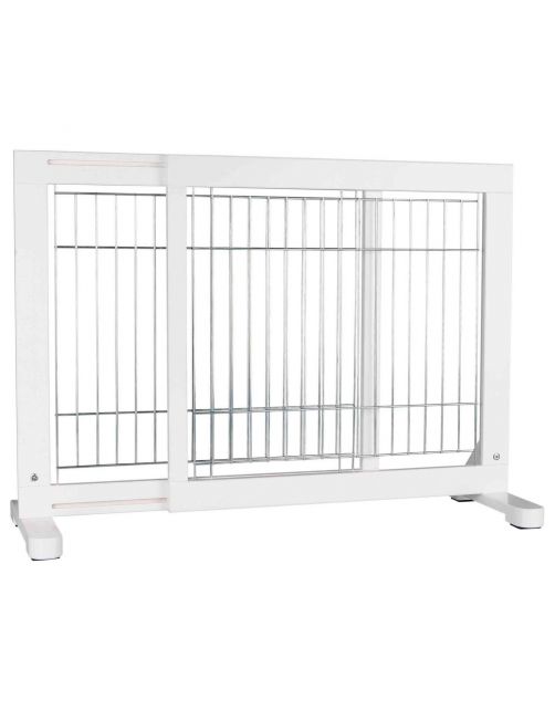 Trixie Honden-Hek 65-108 X 61cm - Afsluithek - 65-108x61 cm Wit