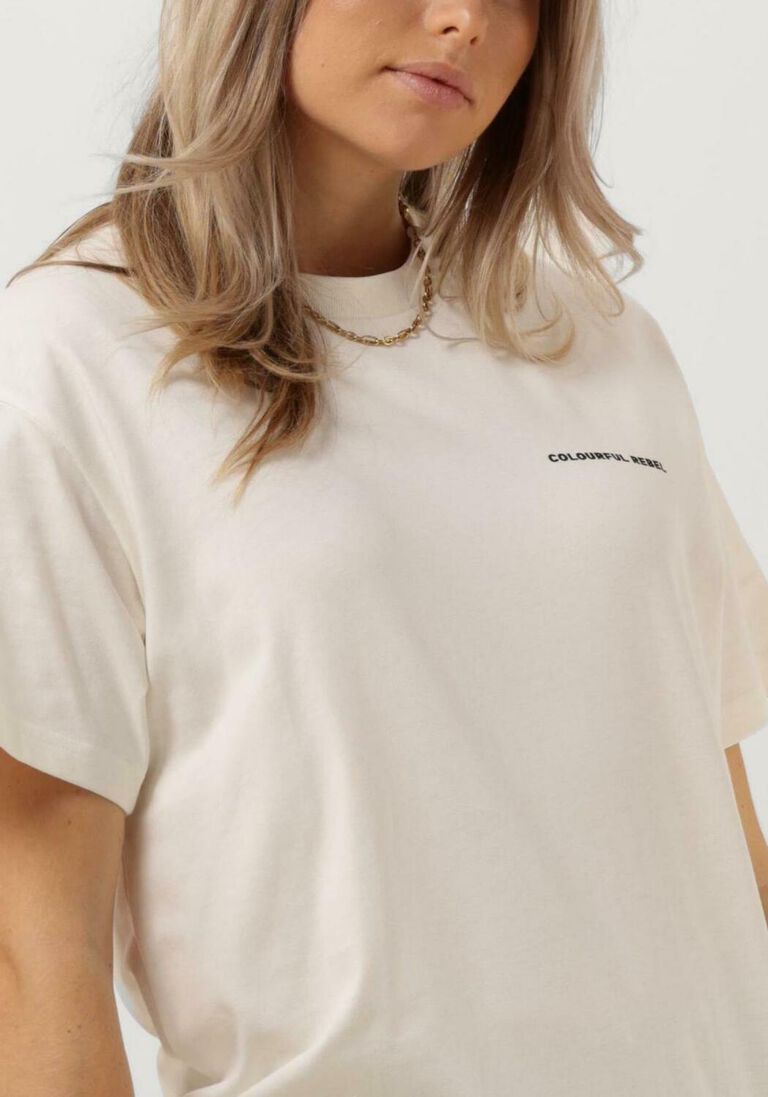 COLOURFUL REBEL witte colourful rebel t-shirt sol der sur broxy tee