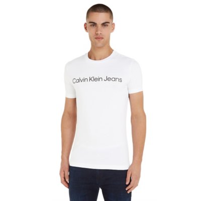 Tee-shirt à manches courtes homme Core Institutional Logo Slim CALVIN KLEIN