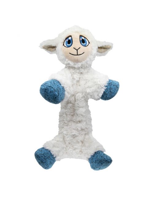 Kong Low Stuff Flopzie Lamb - Hondenspeelgoed - Wit Blauw M