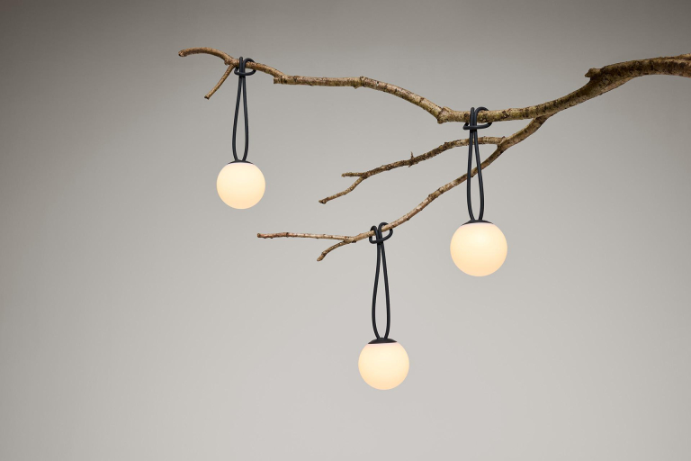 Fatboy Bolleke mini LED hanglamp set van 3 Anthracite