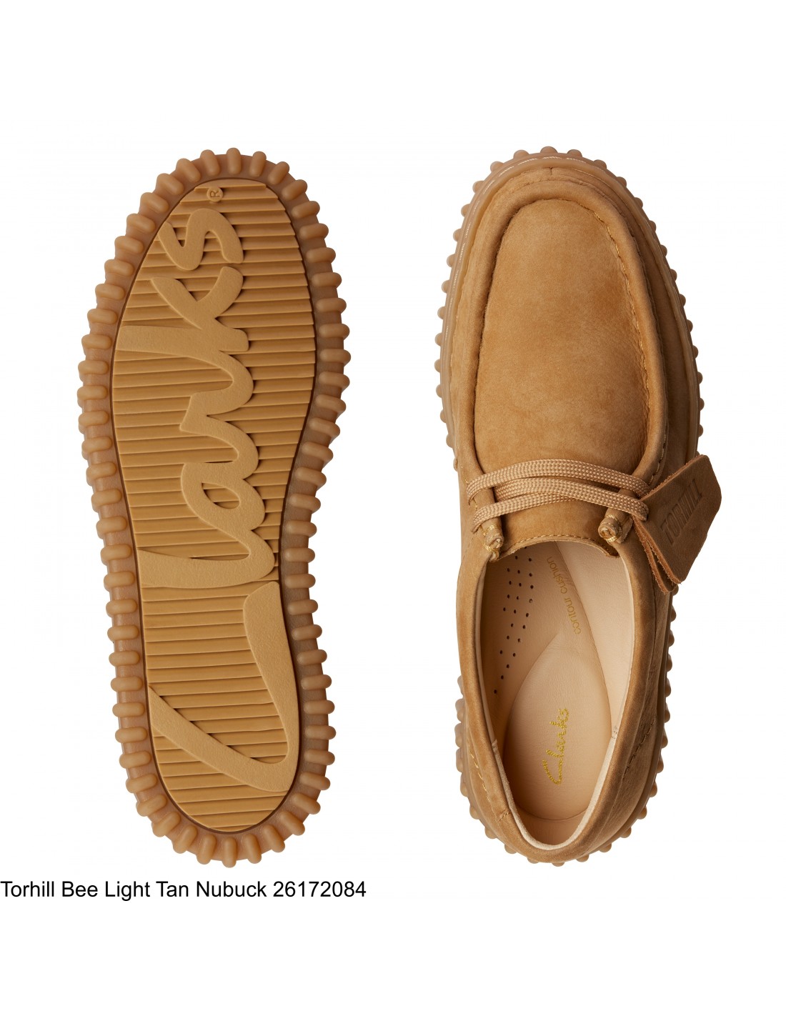 clarks Derby femme torhill bee light tan nubuck