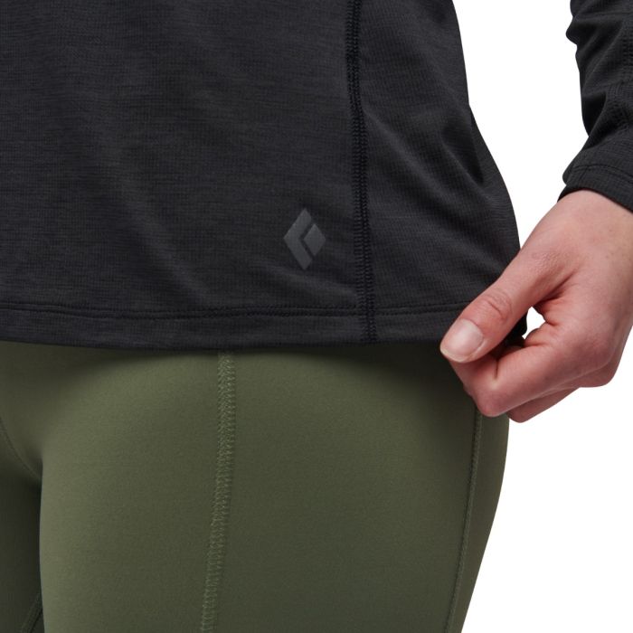 Black Diamond Dame Trøjer Lightwire LS Tee Sort
