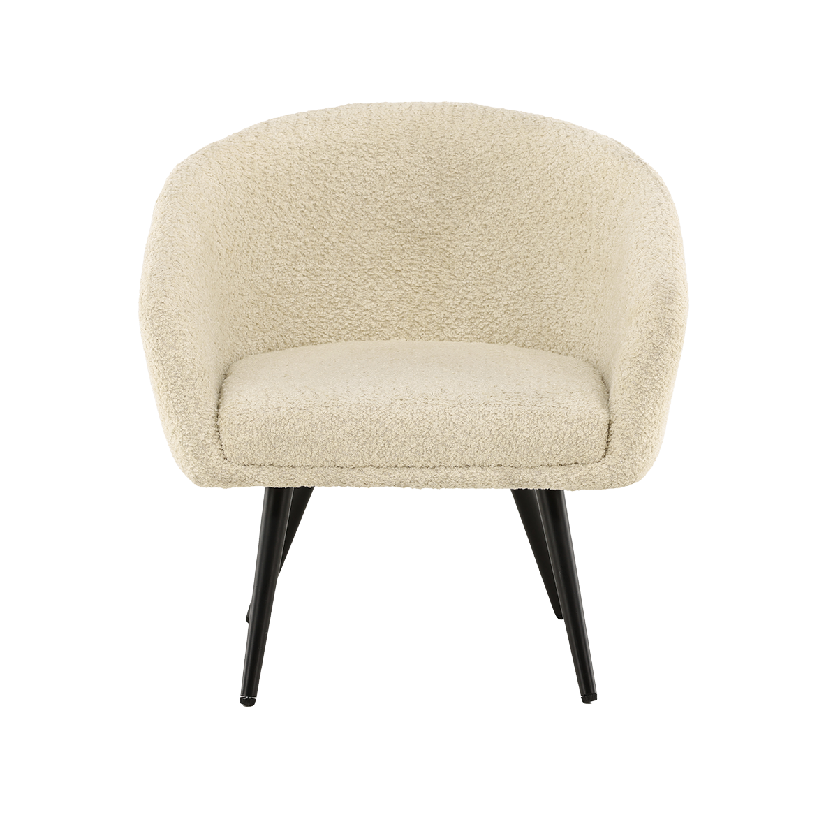 Kinderfauteuil Annika Teddystof Gebroken wit
