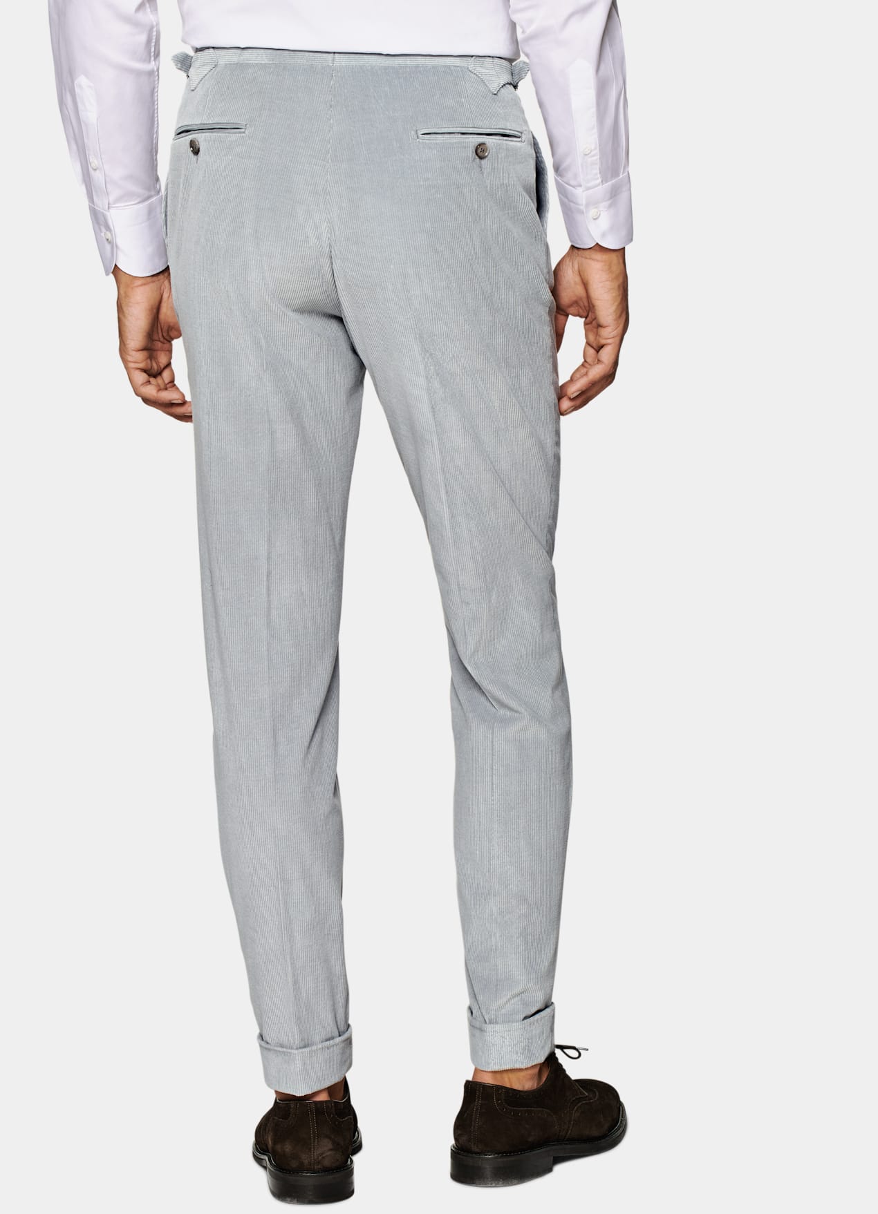 Costume Havana coupe Tailored gris clair