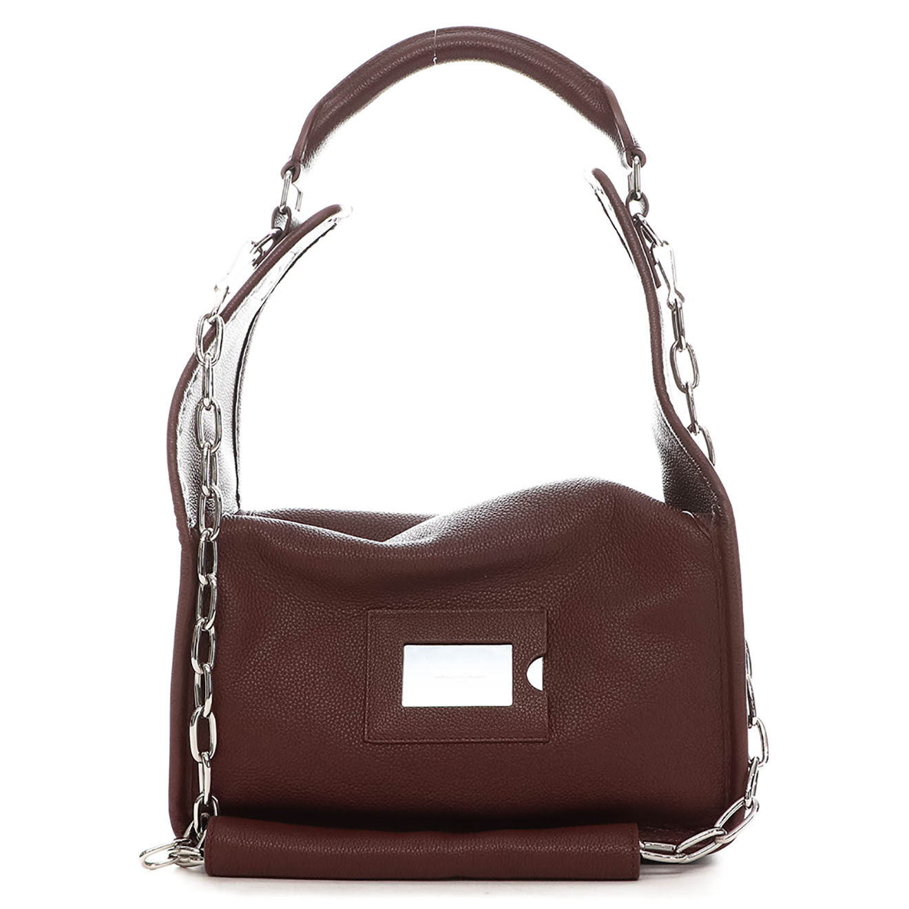 Balenciaga Sac porté épaule Tool Shoulder en Cuir bordeaux - Neuf avec étiquette - L.28 cm